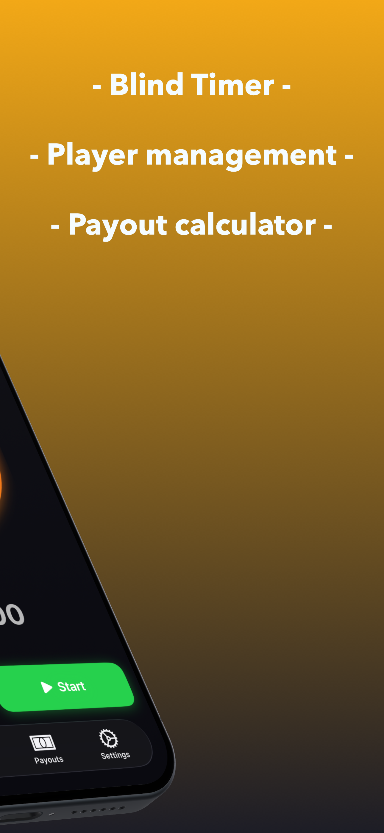 Player management with 6 players, seats, and rebuy tracking